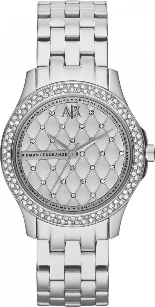 ARMANI EXCHANGE Crystals Lady Hamilton - AX5215, Silver case with Stainless Steel Bracelet
