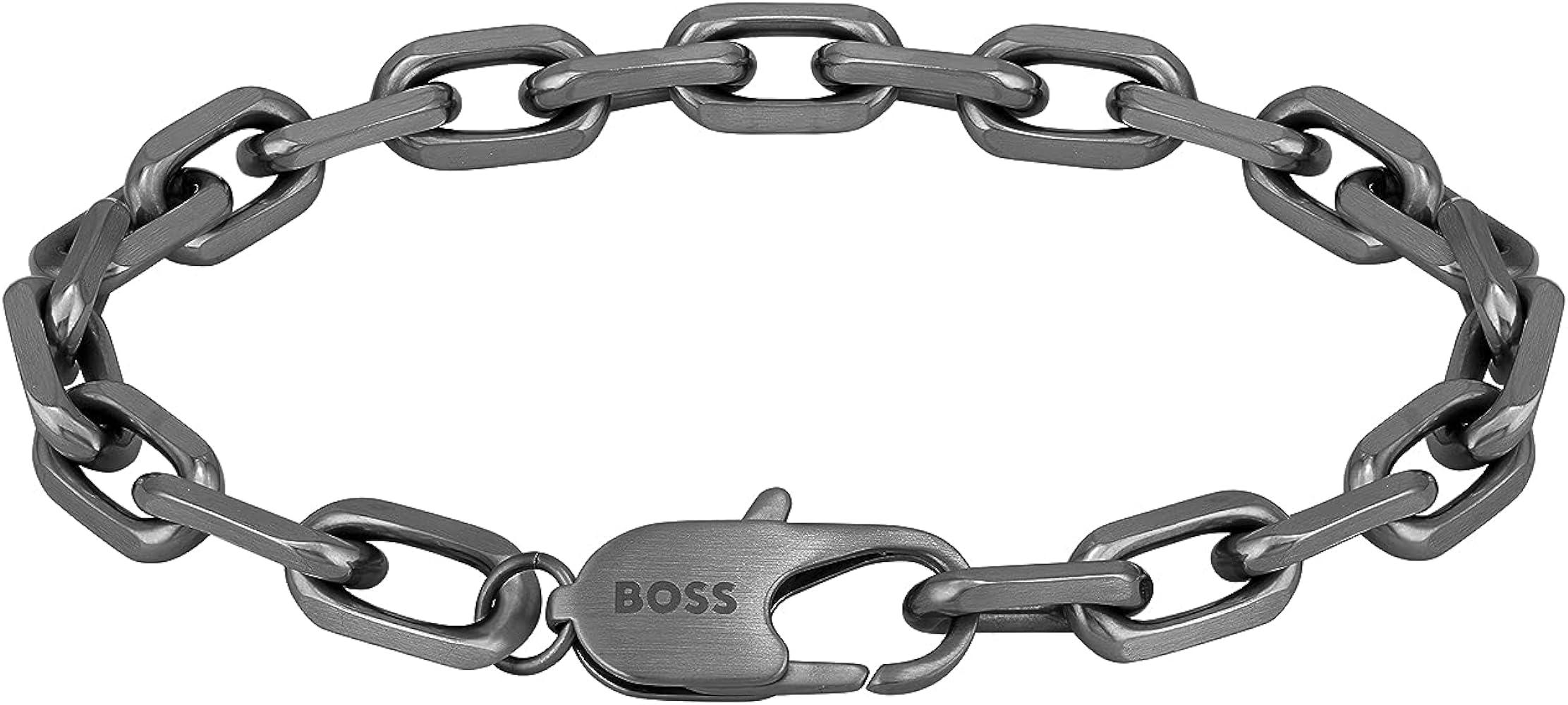 Boss Accessories BOSS Βραχιόλι από ανοξείδωτο ατσάλι Anthracite 1580502M