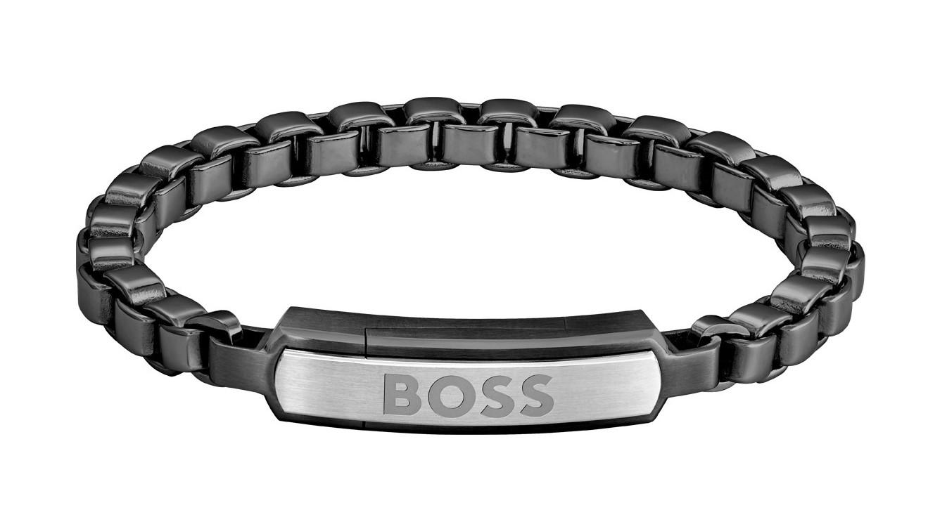 Boss Accessories BOSS Βραχιόλι από ανοξείδωτο ατσάλι Black 1580598M