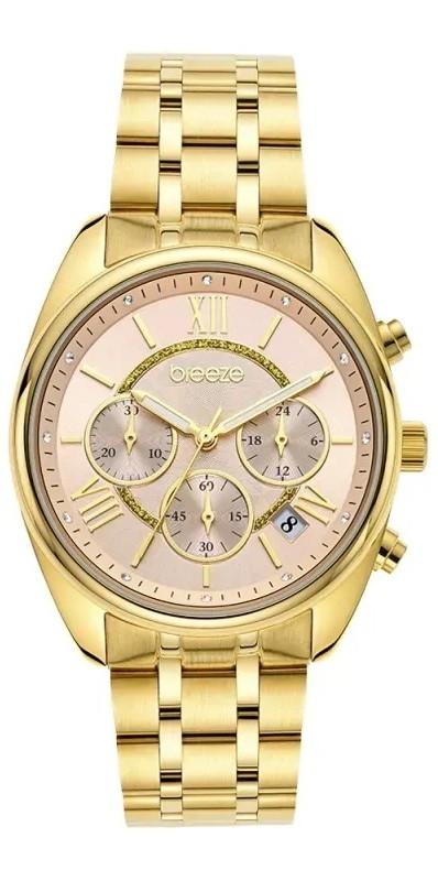  BREEZE Poshius Chronograph - 212521.4, Gold case with Stainless Steel Bracelet 2025