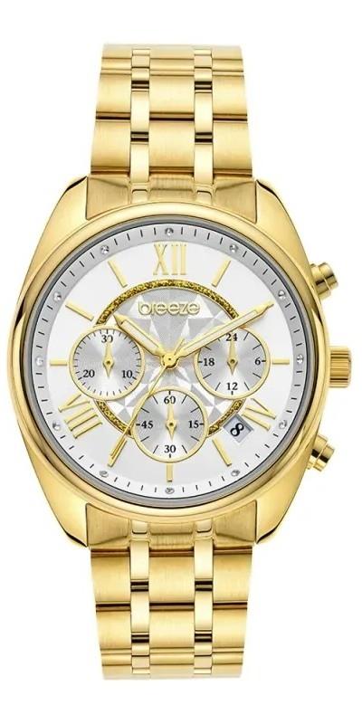  BREEZE Poshius Chronograph - 212521.8, Gold case with Stainless Steel Bracelet 2025