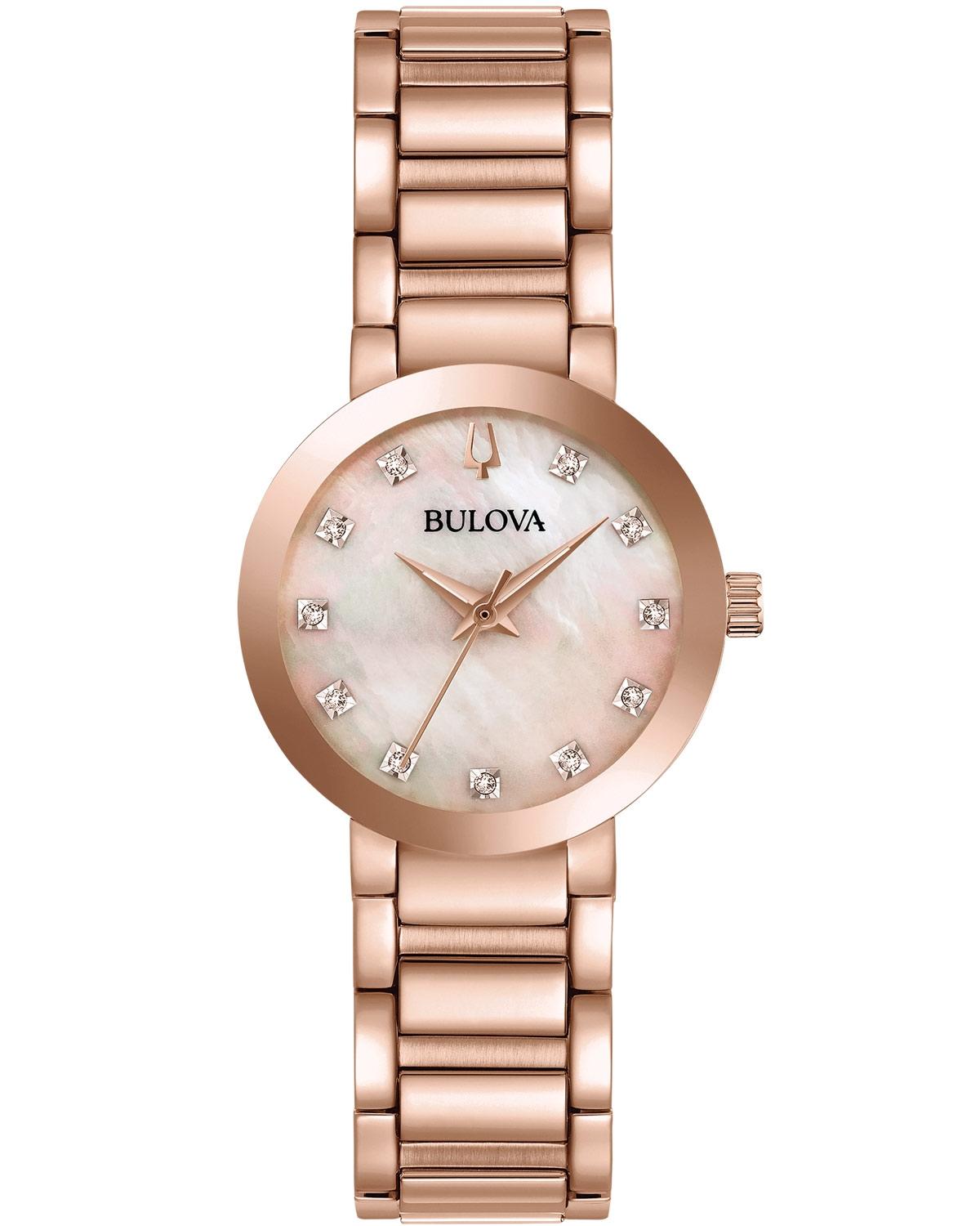  BULOVA Diamonds - 97P132 Rose Gold case with Stainless Steel Bracelet 2025