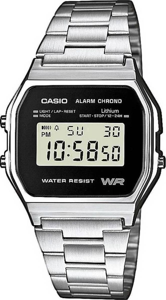 Casio CASIO Vintage Collection - A-158WEA-1EF, Silver case with Stainless Steel Bracelet