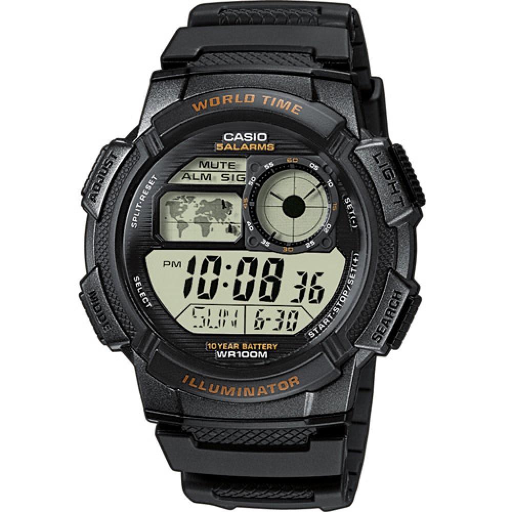 Casio CASIO Collection - AE-1000W-1AVEF Black case, with Black Rubber Strap