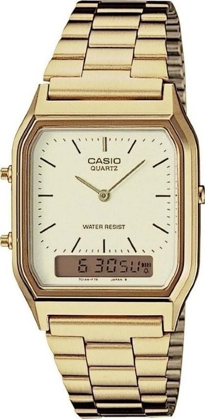 Casio CASIO Collection - AQ-230GA-9DM, Gold case with Stainless Steel Bracelet