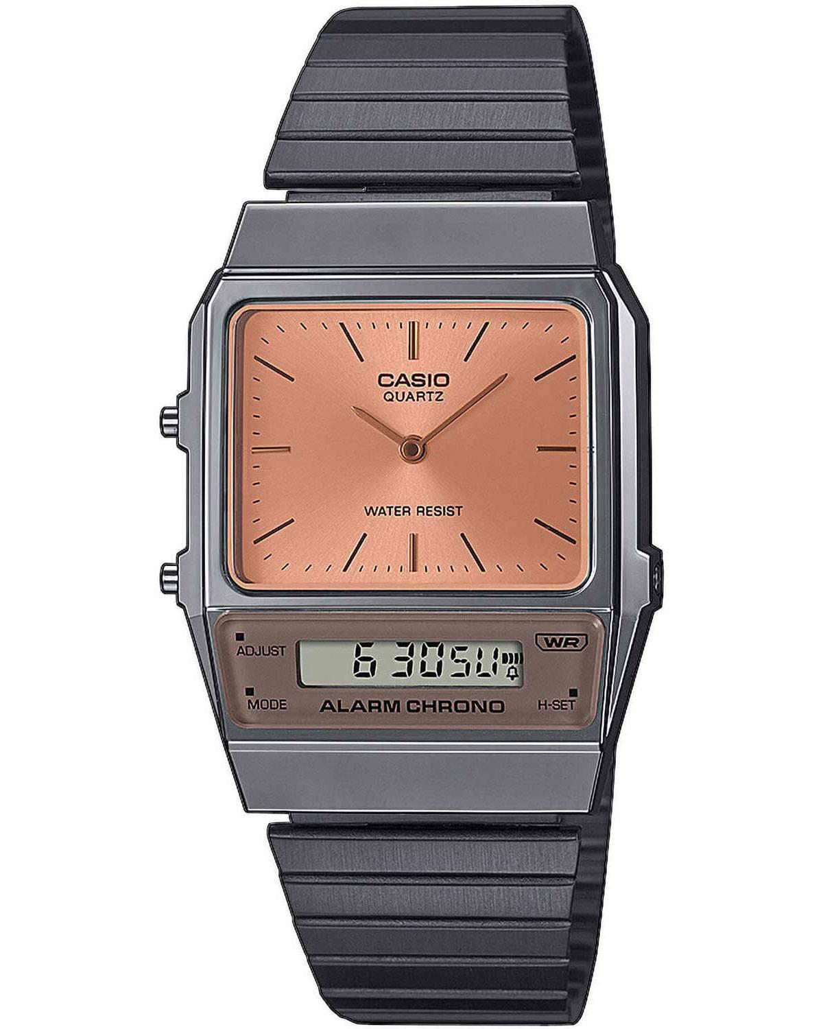 Casio CASIO Collection - AQ-800ECGG-4AEF, Grey case with Stainless Steel Bracelet