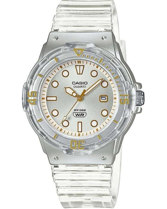 Casio CASIO Collection - LRW-200HS-7EVEF, Silver case with Transparent Rubber Strap