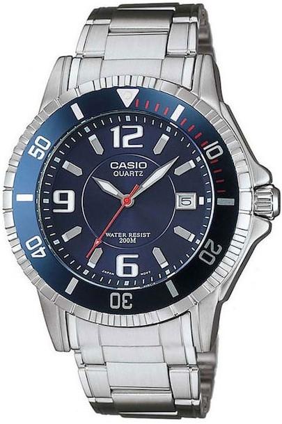 Casio CASIO Collection - MTP-1053D-2AV, Silver case with Stainless Steel Bracelet