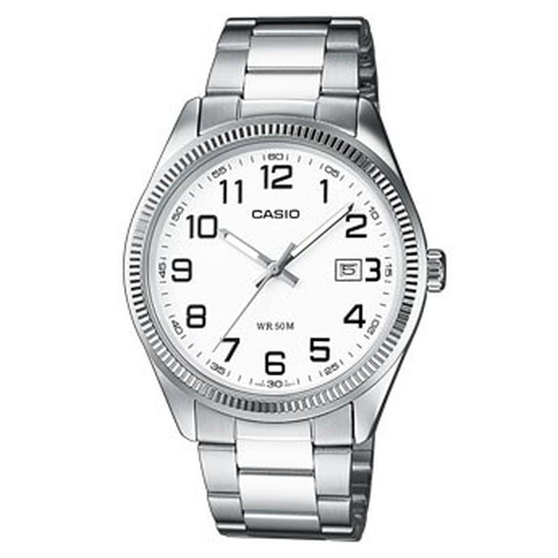 CASIO Collection MTP1302PD7BVEF, Silver case with Stainless Steel Bracelet