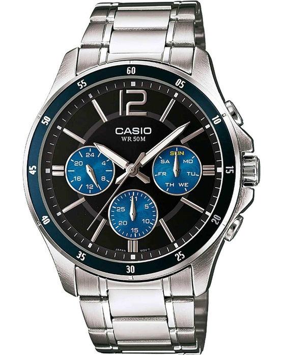 Casio CASIO Collection - MTP-1374PD-2AVEF, Silver case with Stainless Steel Bracelet