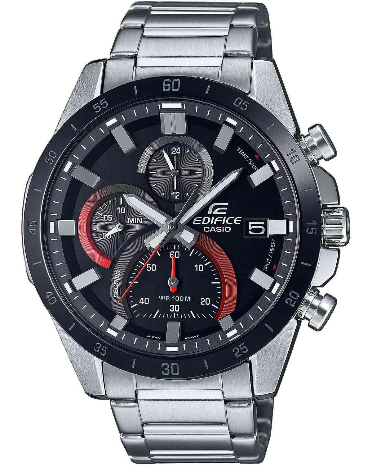 CASIO Edifice Chronograph - EFR-571DB-1A1VUEF, Silver case with Stainless Steel Bracelet