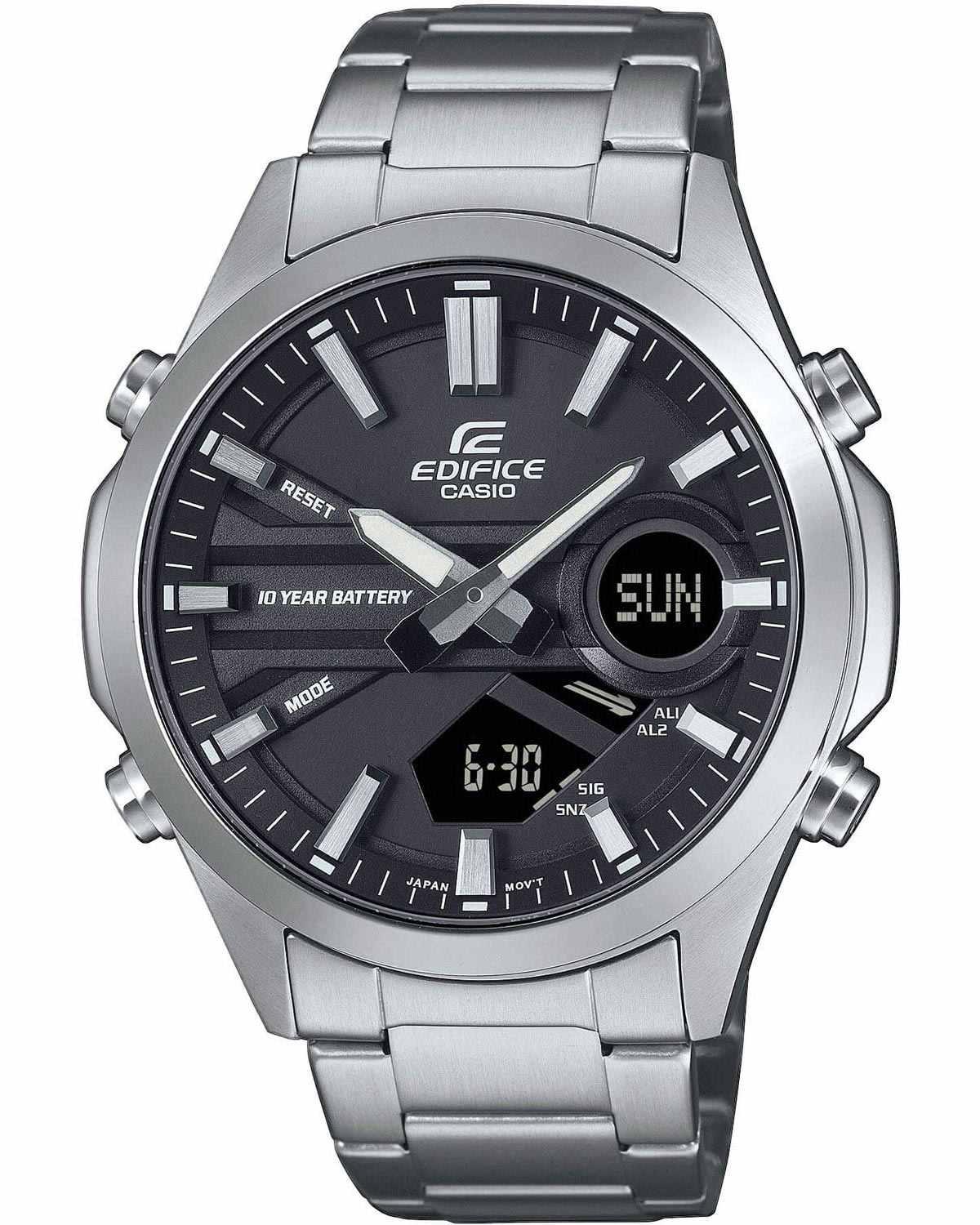 Casio CASIO Edifice Chronograph - EFV-C120D-1AEF, Silver case with Stainless Steel Bracelet