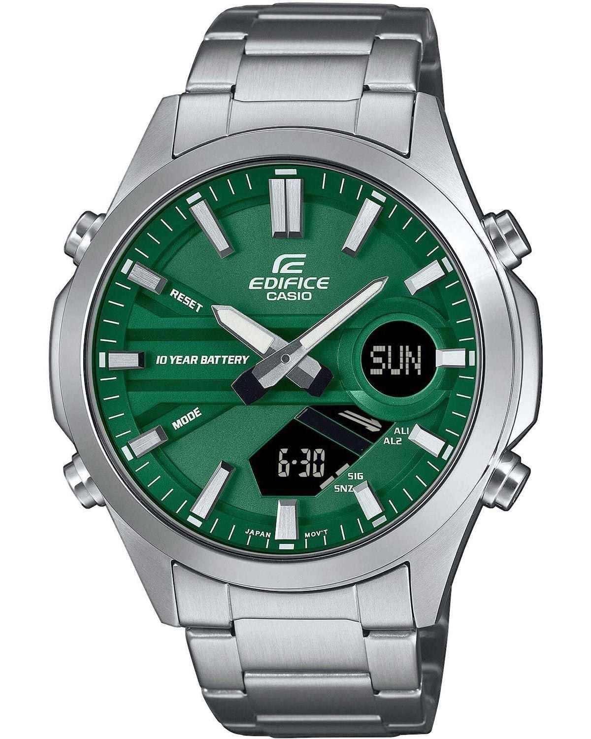 Casio CASIO Edifice Chronograph - EFV-C120D-3AEF, Silver case with Stainless Steel Bracelet