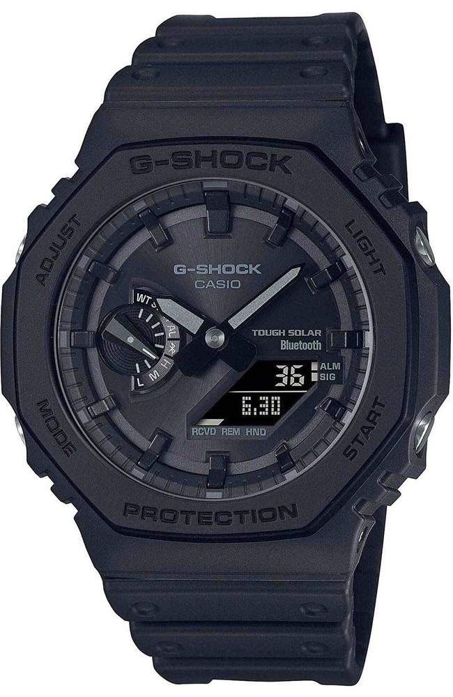 CASIO G-Shock Bluetooth Chronograph - GA-B2100-1A1ER Black case with Black Rubber Strap