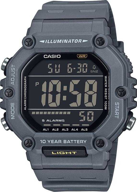 Casio CASIO Standard - AE-1600H-8BVEF Grey case with Grey Rubber Strap