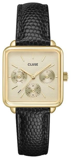  CLUSE La Tetragone - CW13806, Gold case with Black Leather Strap 2025