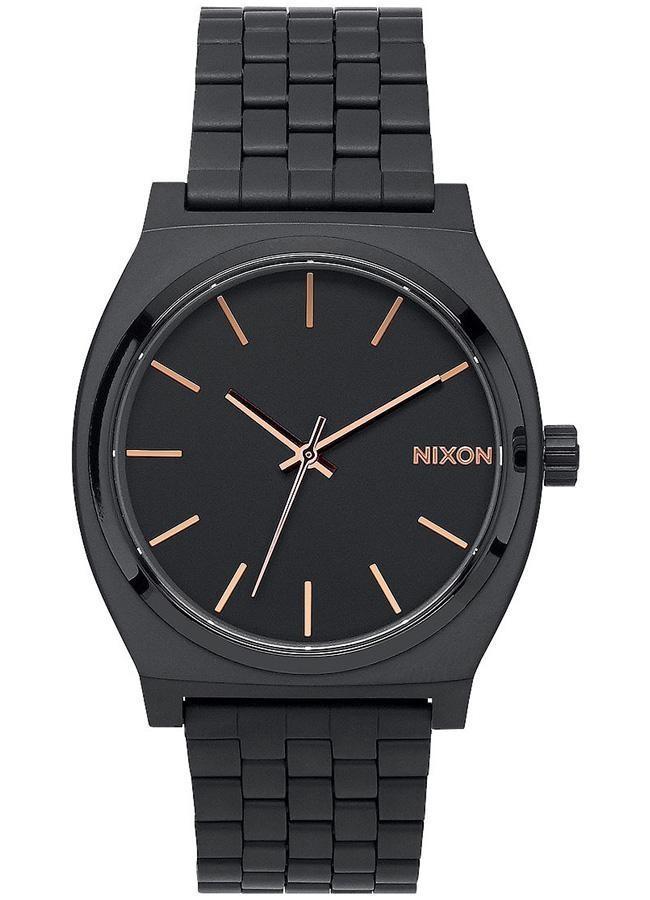 NIXON Time Teller A045 957 00 Black case with Stainless Steel Bracelet