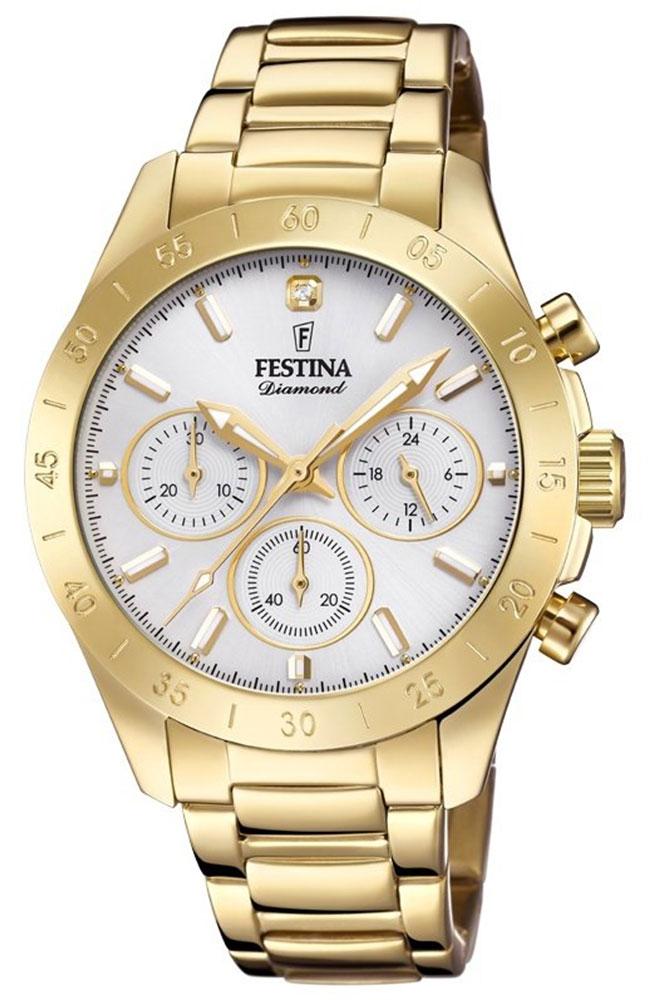  FESTINA Ladies Chronograph - F20400/1 , Gold case with Stainless Steel Bracelet 2025