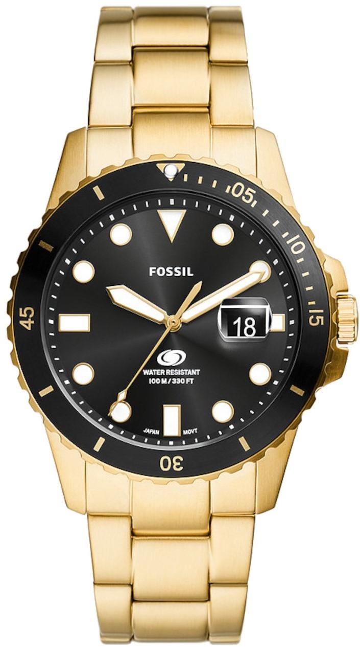 Fossil Blue - FS6035, Gold case with Stainless Steel Bracelet