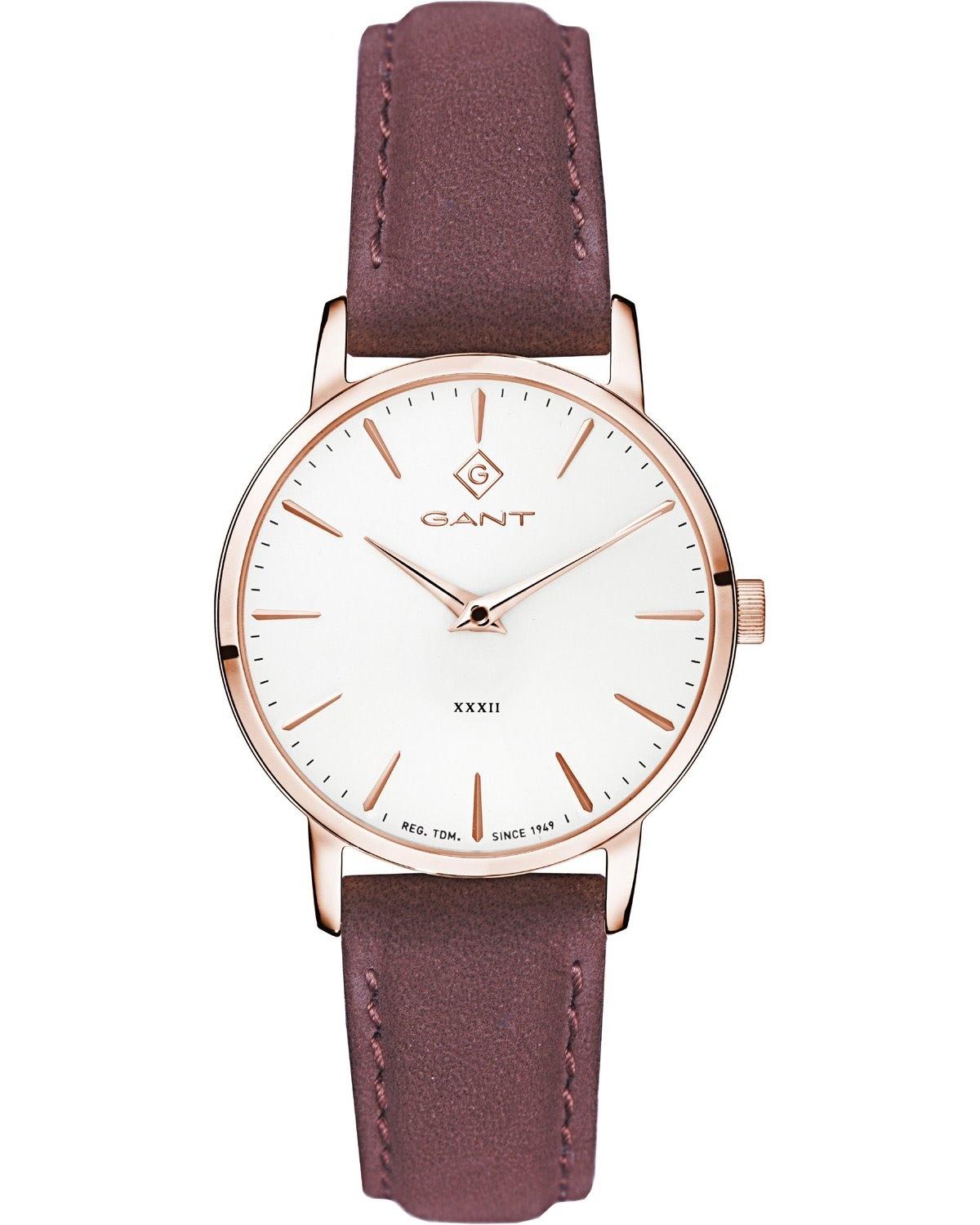 GANT Park Avenue 32 - G127007, Rose Gold case with Brown Leather Strap