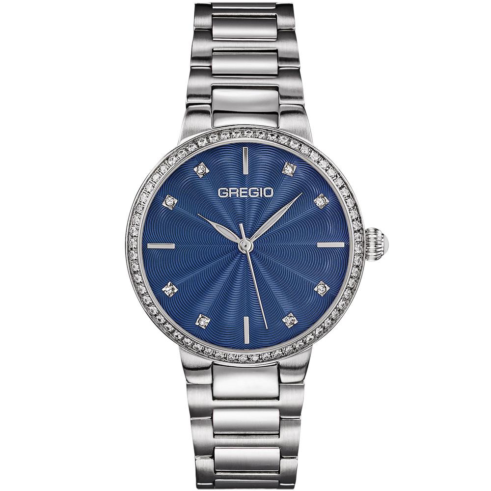  GREGIO Linda Crystals - GR240012, Silver case with Stainless Steel Bracelet 2025