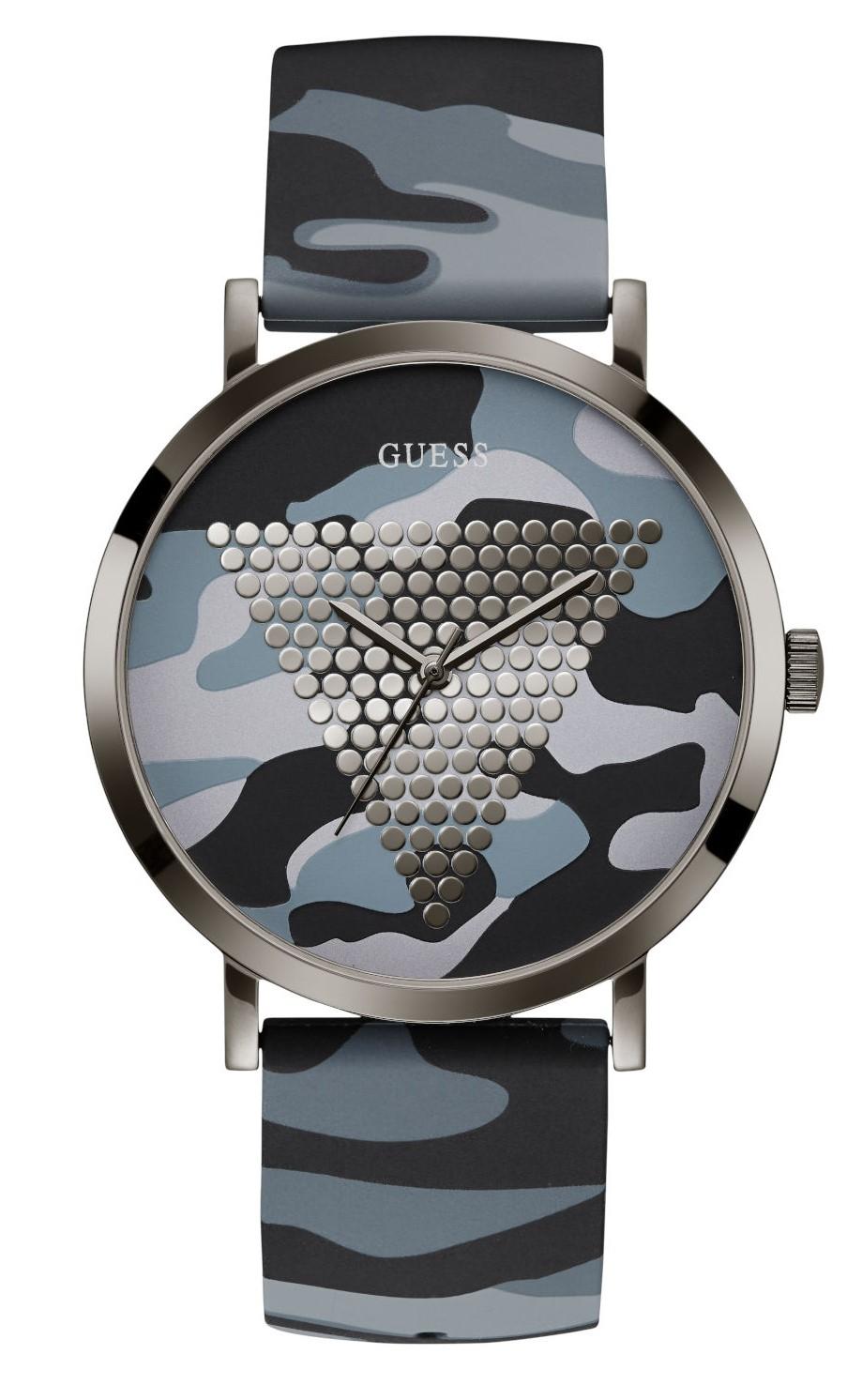GUESS Ladies - W1161G3, Grey case with Grey Military Rubber Strap