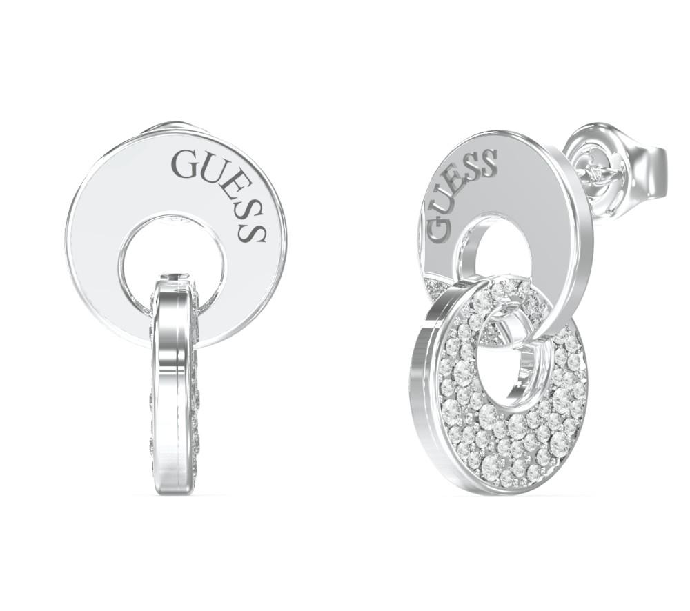  GUESS STEEL Σκουλαρίκια από Ανοξείδωτο ατσάλι Silver JUBE05221JWRHT/U 2025