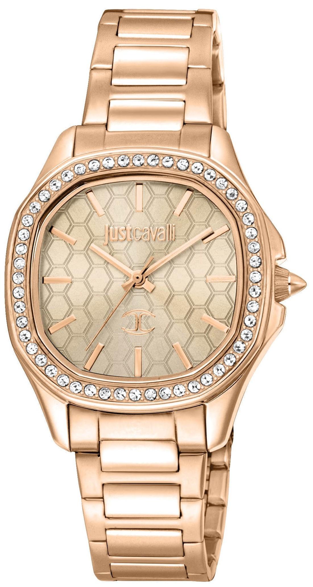 JUST CAVALLI Quadro - JC1L263M0075, Rose Gold case with Stainless Steel Bracelet