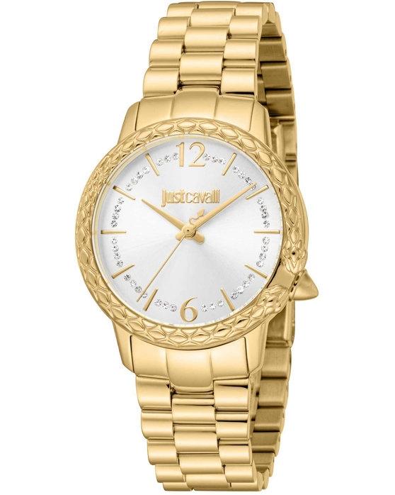  JUST CAVALLI Snake Crystals - JC1L233M0025, Gold case with Stainless Steel Bracelet 2025