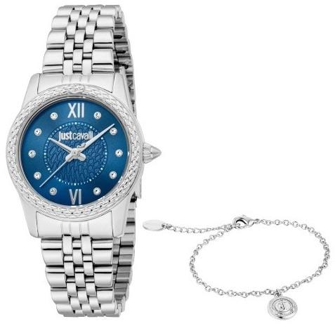 Just Cavalli JUST CAVALLI Sublime Animalier Gift Set - JC1L360M0045, Silver case with Stainless Steel Bracelet