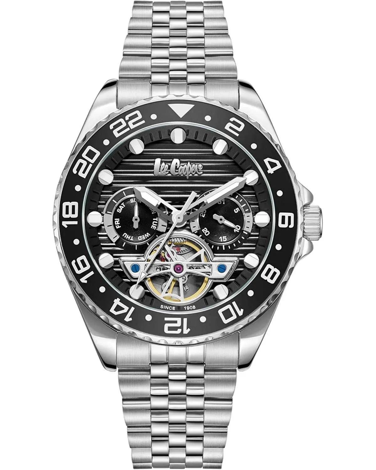 Lee Cooper LEE COOPER Automatic Men's - LC08192.350, Silver case with Metal Bracelet
