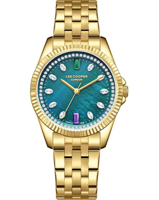  LEE COOPER Crystals - LC08033.170, Gold case with Metal Bracelet 2025