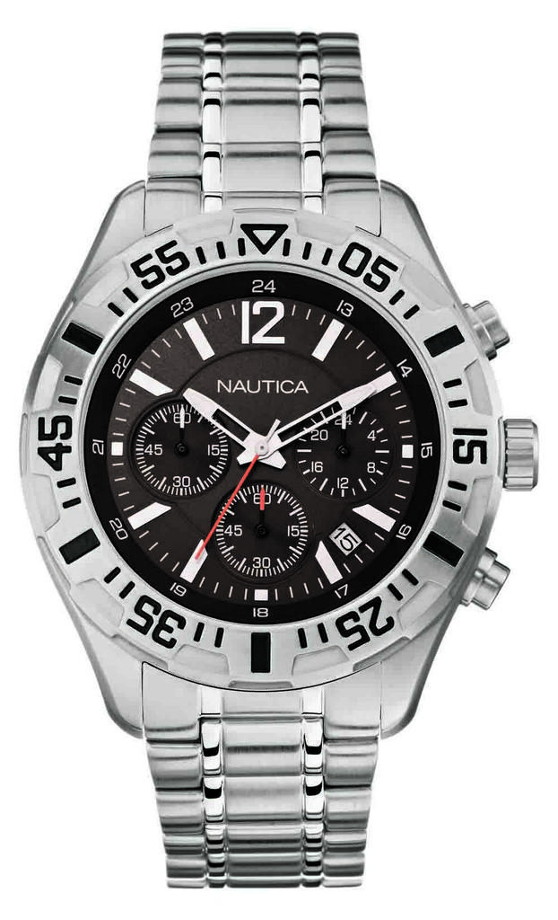 NAUTICA Nst 402 - A19628G Silver case, with Silver Steel Bracelet