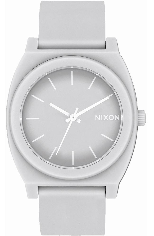NIXON Time Teller P- A119-3012-00 , Grey case with Grey Rubber Strap