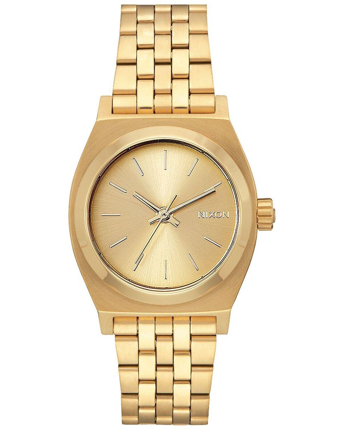 Nixon NIXON Time Teller Medium - A1130-502-00, Gold case with Stainless Steel Bracelet