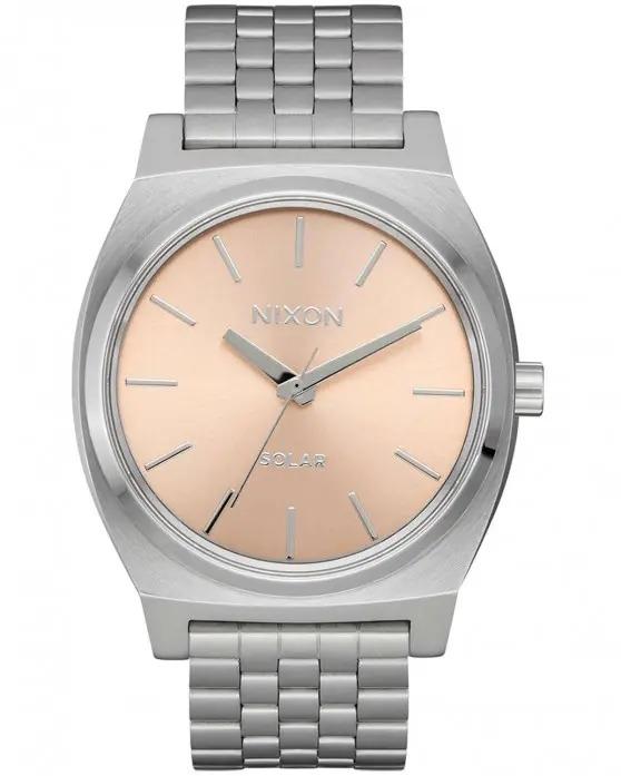 Nixon NIXON Time Teller Solar - A1369-5332-00 Silver case with Stainless Steel Bracelet
