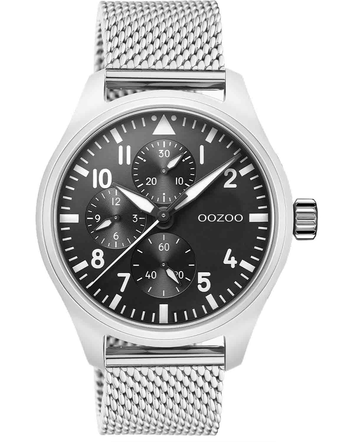 OOZOO Timepieces - C10958, Silver case with Stainless Steel Bracelet 31183