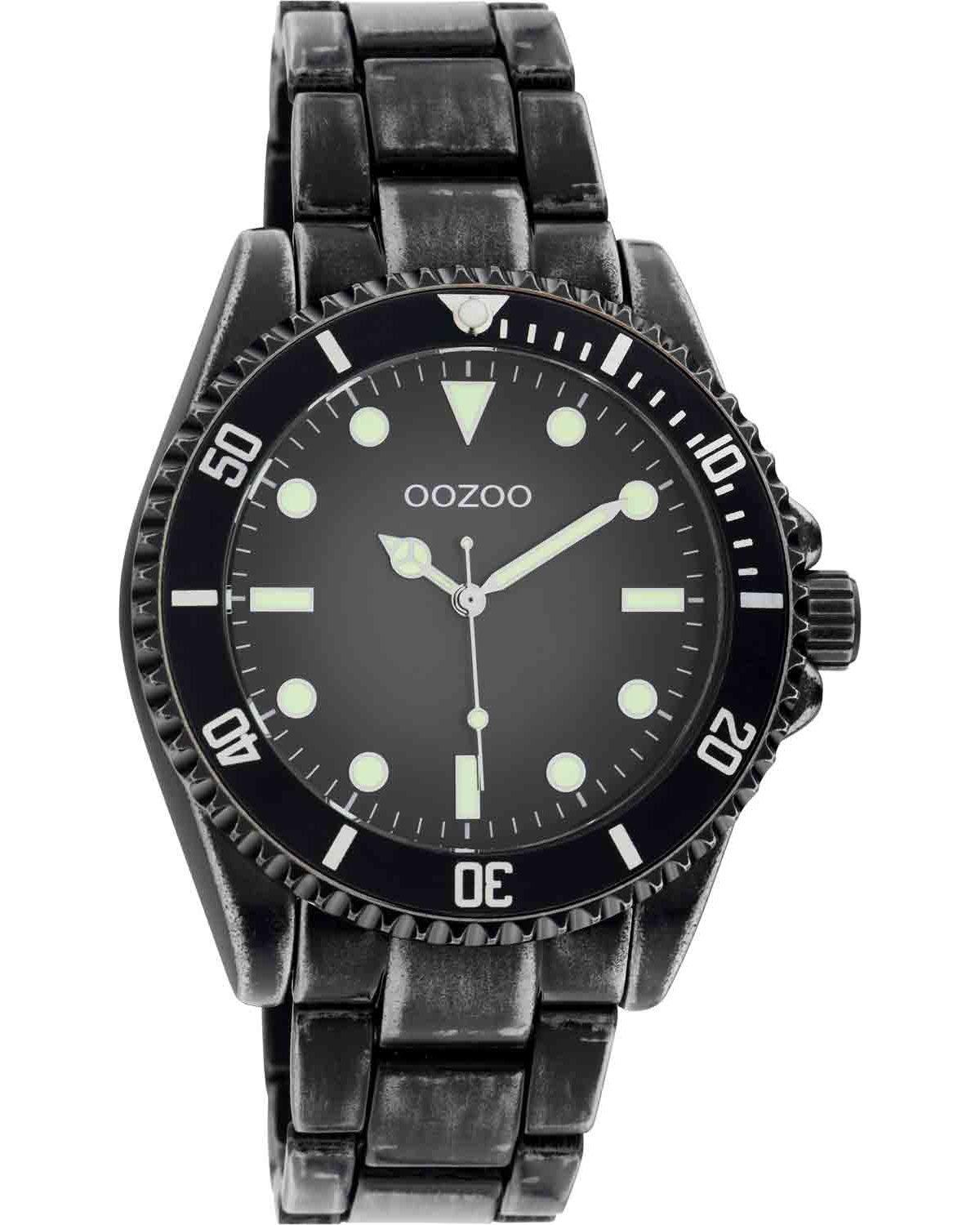 Oozoo OOZOO Timepieces - C11014, Black case with Stainless Steel Bracelet