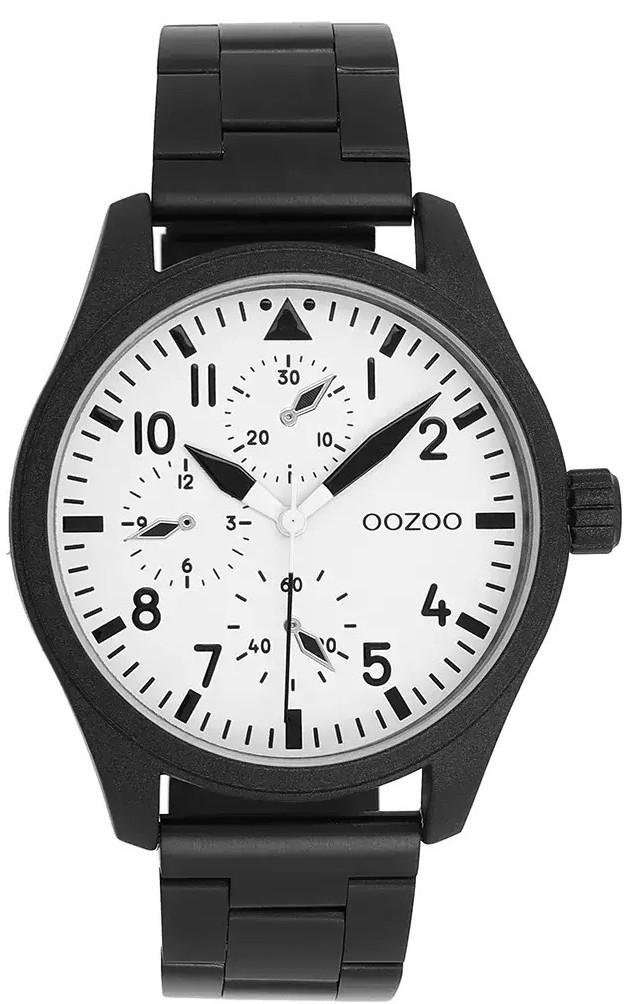 Oozoo OOZOO Timepieces - C11508, Black case with Stainless Steel Bracelet