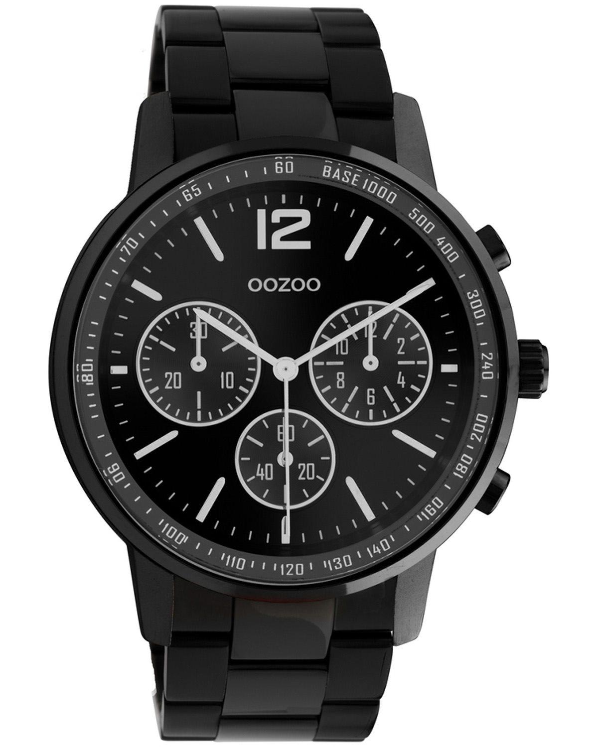 Oozoo OOZOO Timepieces - C10853, Black case with Stainless Steel Bracelet
