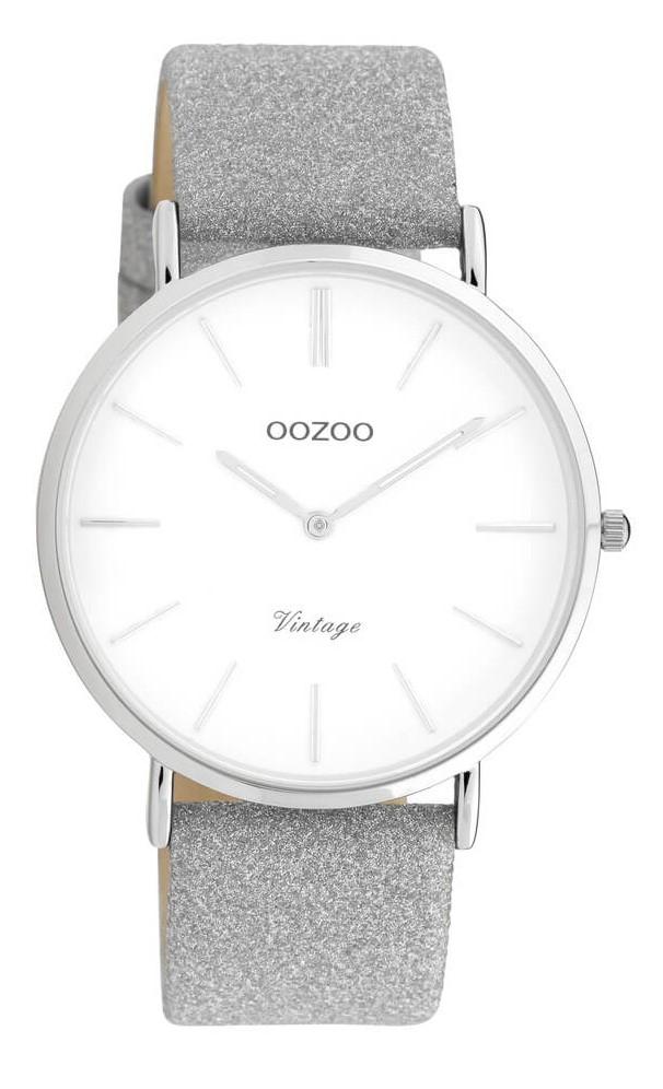  OOZOO Vintage - C20145, Silver case with Grey Leather Strap 2025