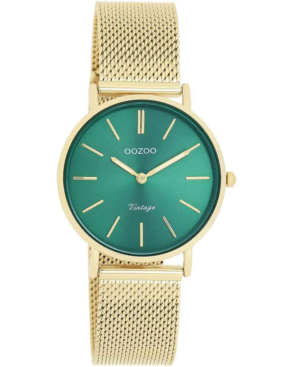 OOZOO Vintage - C20296, Gold case with Stainless Steel Bracelet 30651
