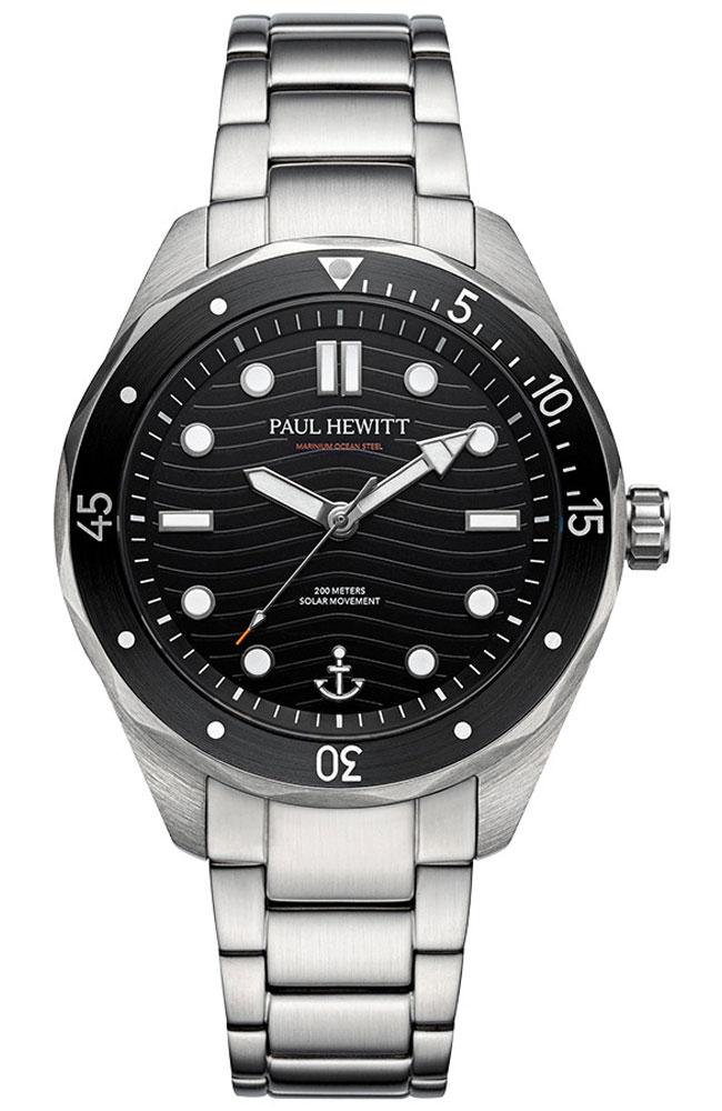 PAUL HEWITT Ocean Diver MARINIUM® Ocean Solar - PH-W-0326 Silver case with Stainless Steel Bracelet