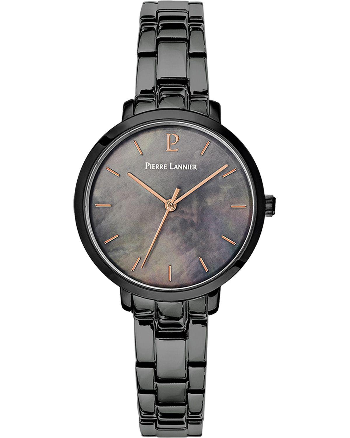  PIERRE LANNIER Aura - 055M939 Black case with Stainless Steel Bracelet 2025