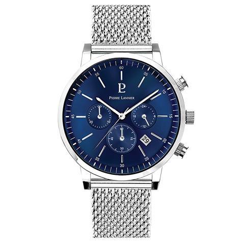 Pierre Lannier PIERRE LANNIER Chrono - 205G168 , Silver case with Stainless Steel Bracelet