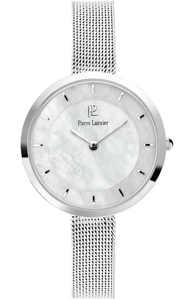 PIERRE LANNIER Classic Ladies - 074K698, Silver case with Stainless Steel Bracelet