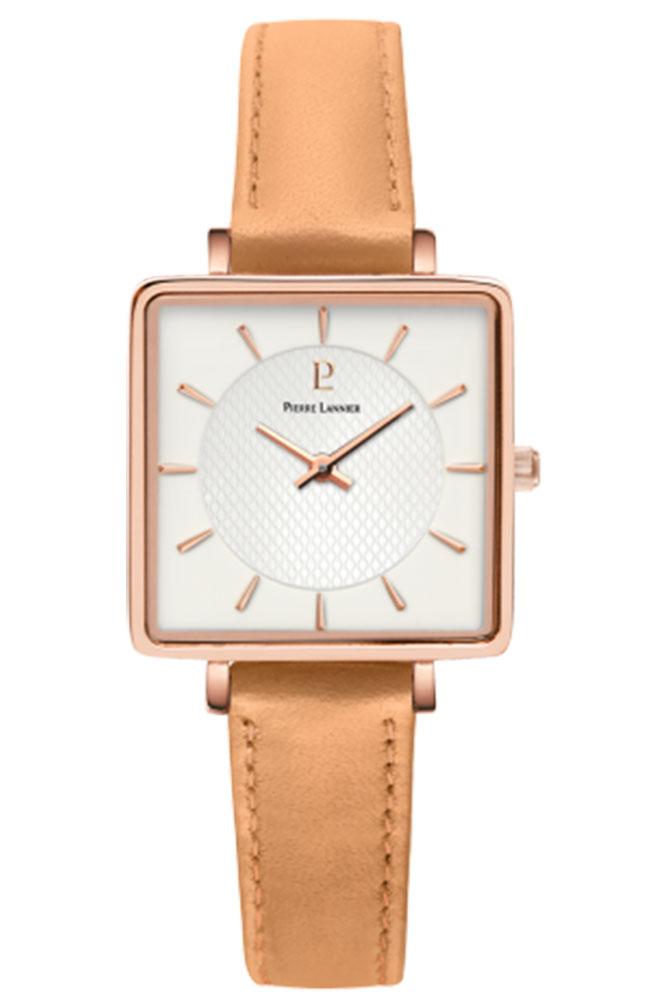  PIERRE LANNIER Lecare - 008F929 Rose Gold case with Brown Leather strap 2025