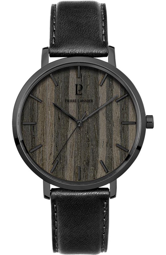 PIERRE LANNIER Nature - 241D483, Black case with Black Leather strap