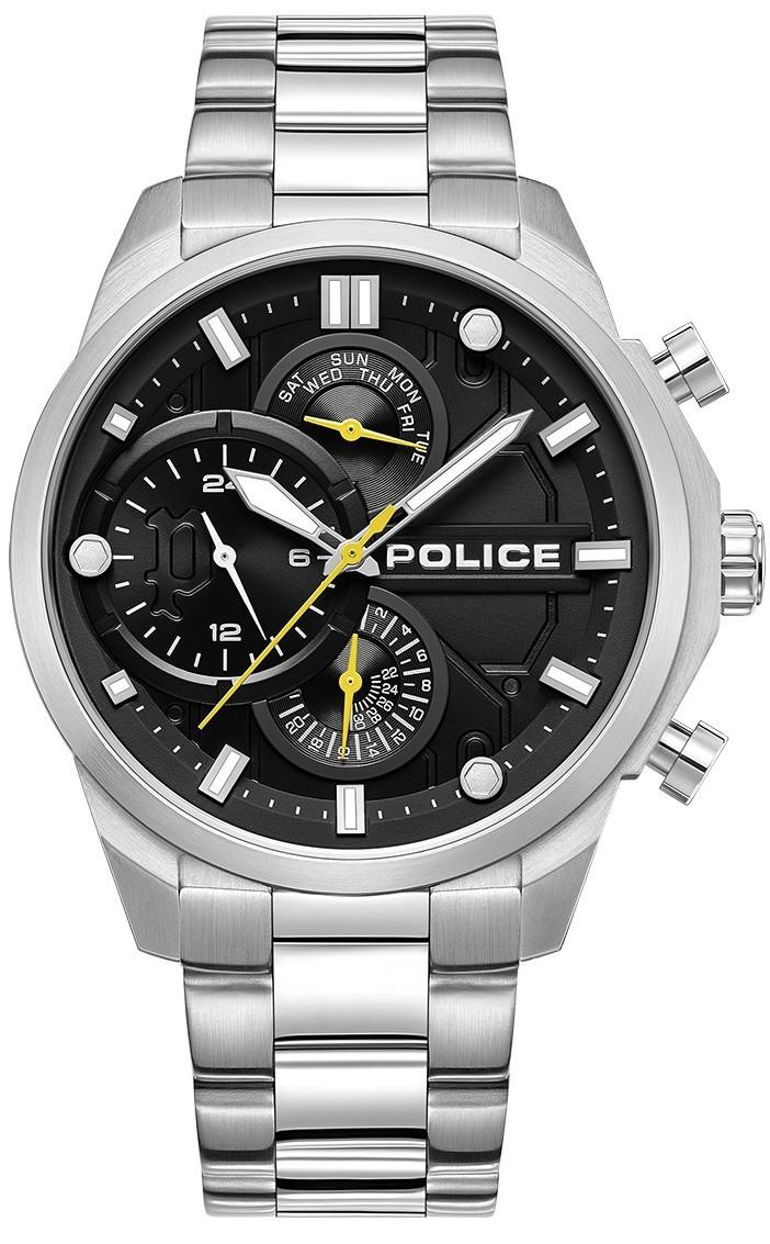 POLICE Reactor - PEWGK0039204, Silver case with Stainless Steel Bracelet