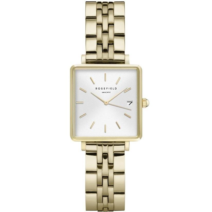 ROSEFIELD The Mini Boxy - QMWSG-Q021 Gold case with Stainless Steel Bracelet 21916